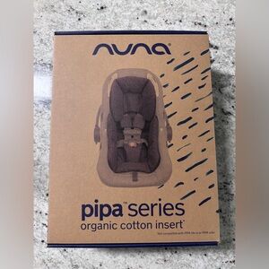 Nuna PIPA Series Infant Insert – Organic Cotton – Grey – New in Box